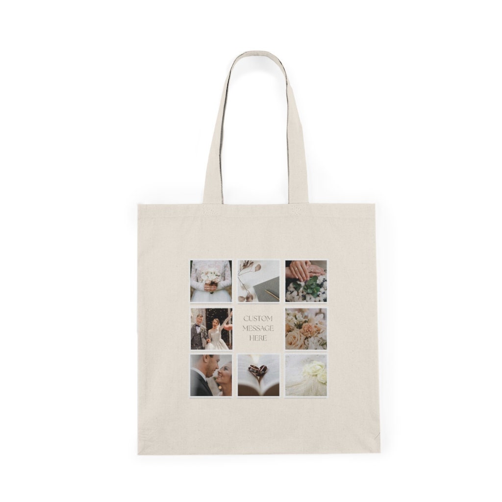 Personalized Photo Collage Friends Family Tote Bag Natural - Etsy