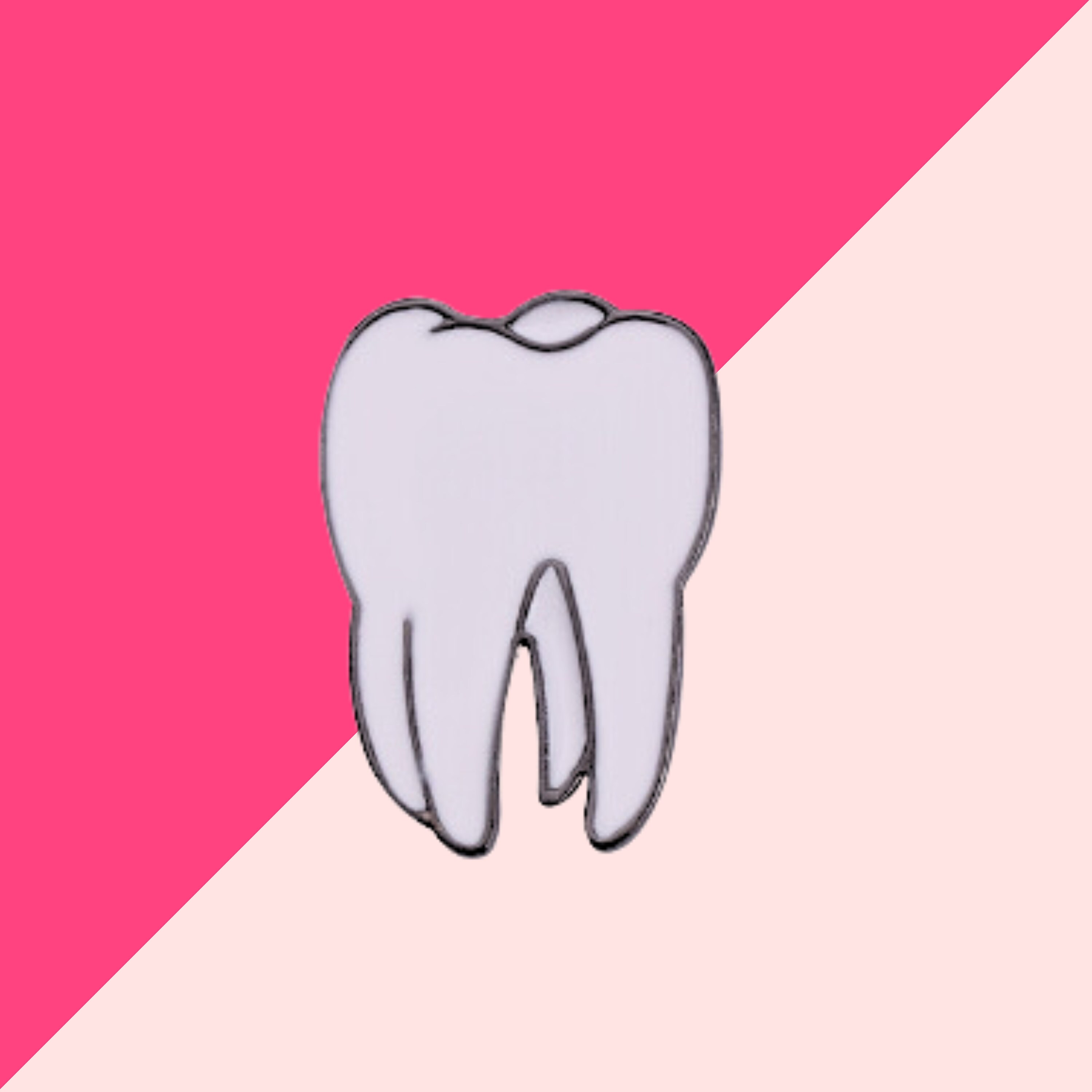 Tooth Enamel Pin for Odontologists Enamel Pin Tooth for Dentist, Human