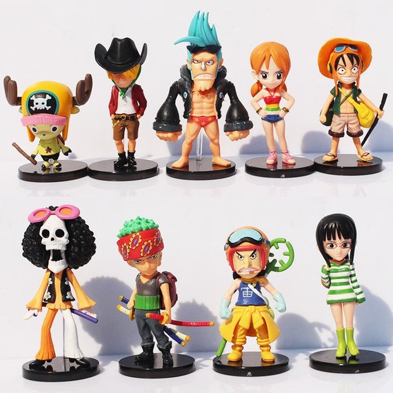 One Piece 9PCS Set Figurines Anime Figurine One Piece Etsy