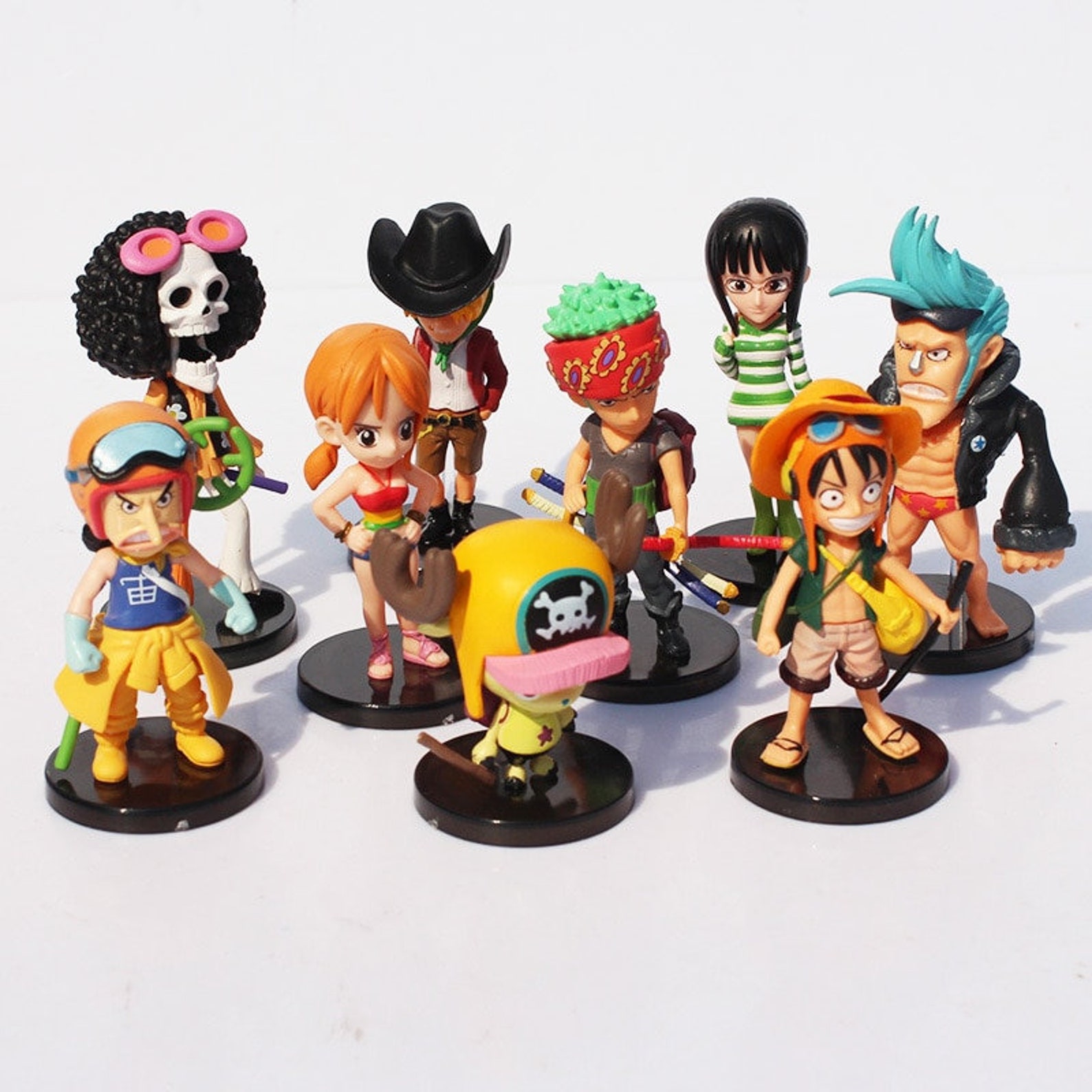 One Piece 9PCS Set Figurines Anime Figurine One Piece Etsy