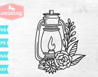 Camping Lantern Svg Etsy