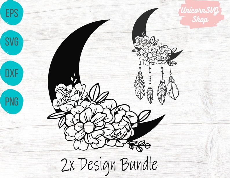 Dream catcher svg Flower svg Sunflower svg Moon svg Moon ...
