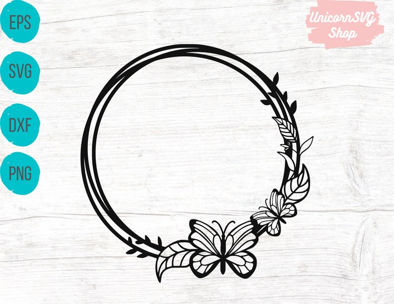 Free Free Butterfly Wreath Svg 590 SVG PNG EPS DXF File