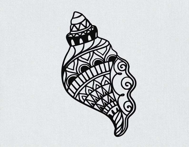 Download Mandala Shell SVG Bundle Mandala svg Mermaid svg Beach svg ...
