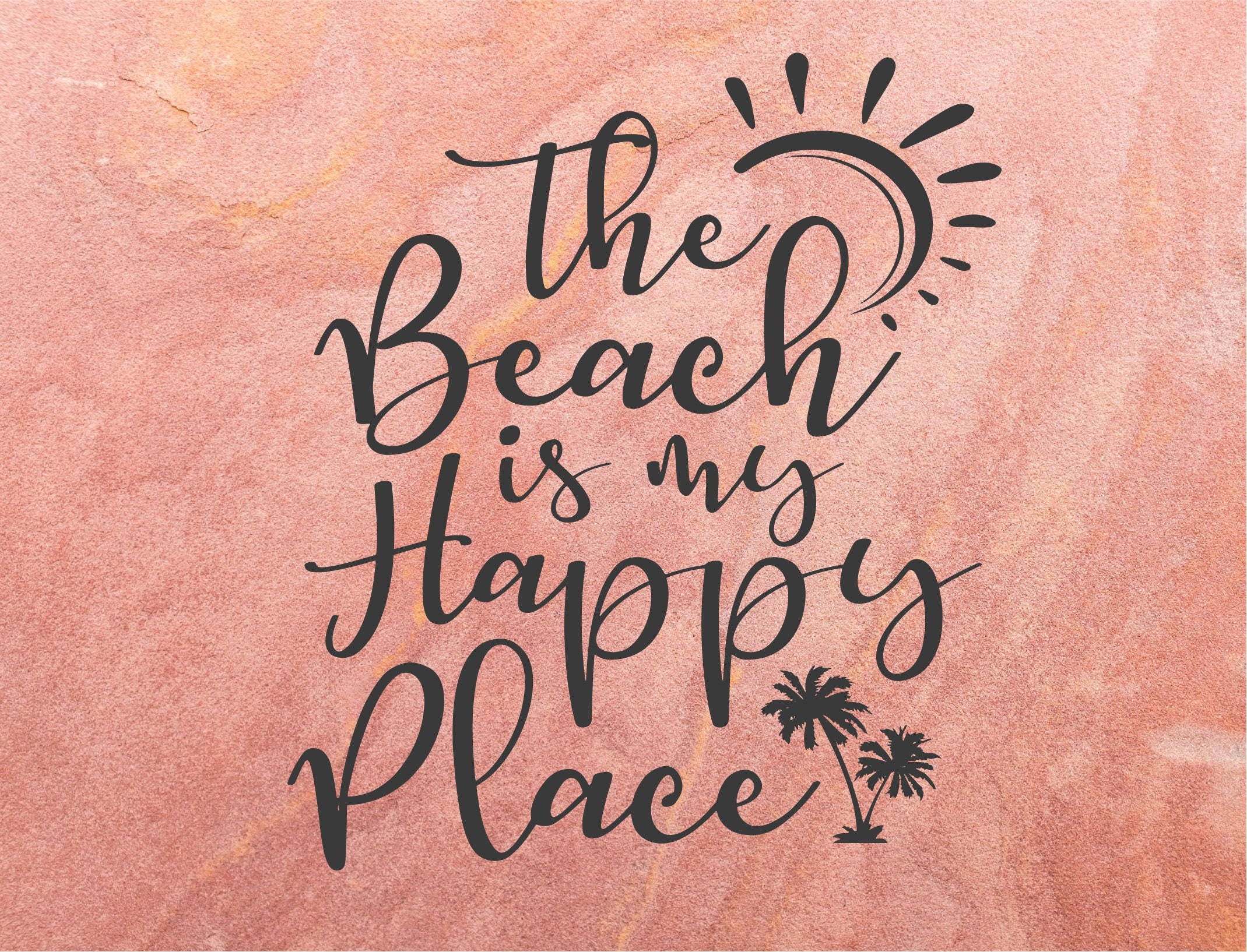 The Beach is My Happy Place Svg, Beach Svg, Beach Svg Files for Cricut