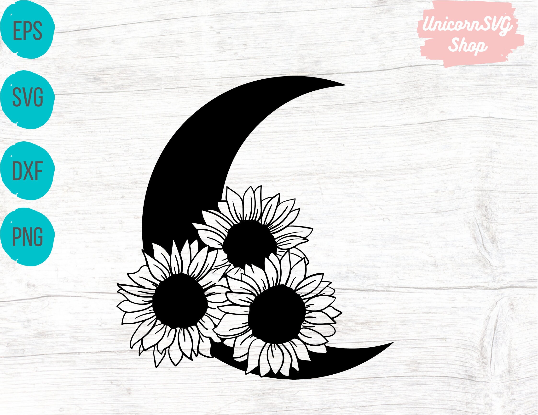Free Free 75 Sunflower Moon Svg SVG PNG EPS DXF File