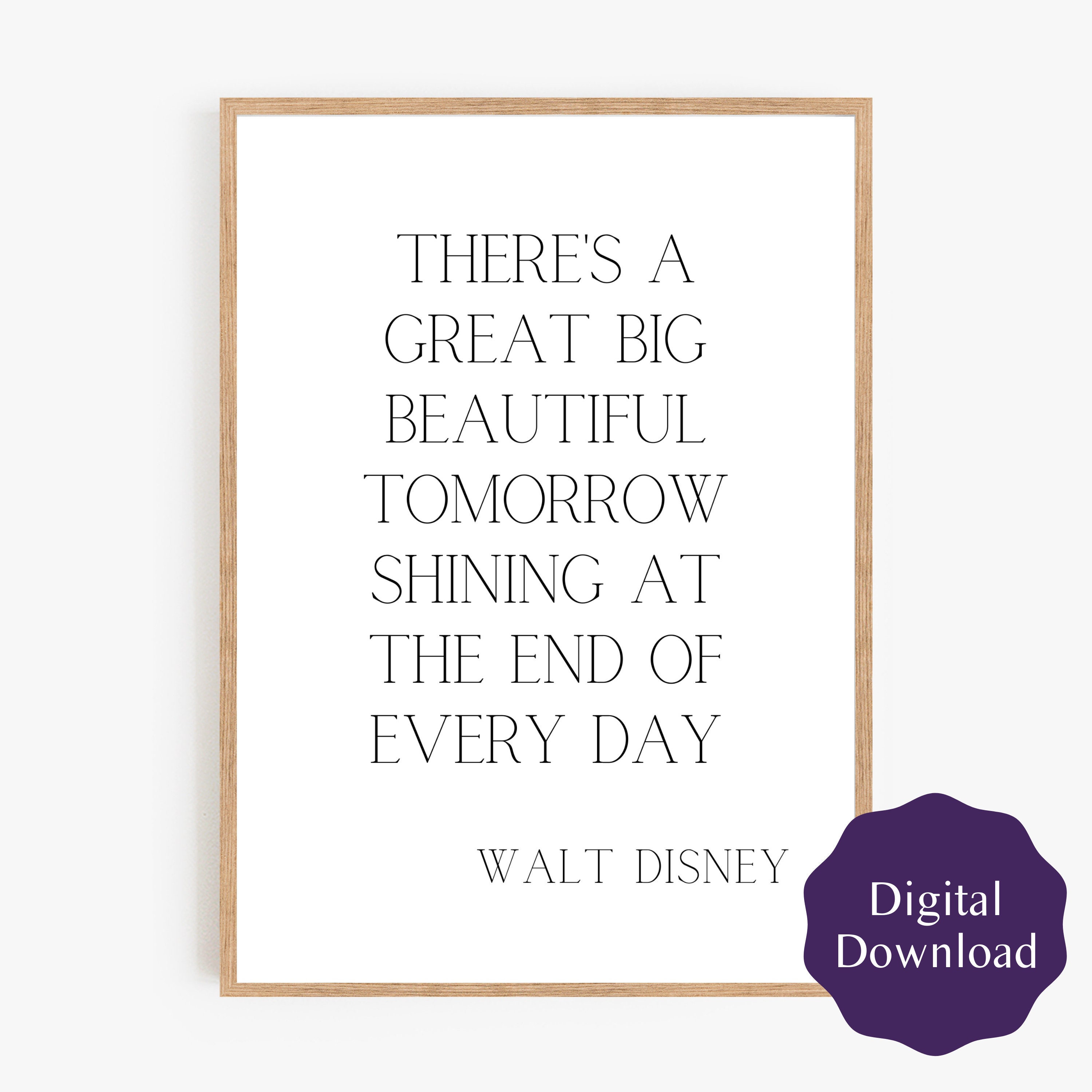 Walt Disney Disney Quote Nursery Poster Disney Etsy