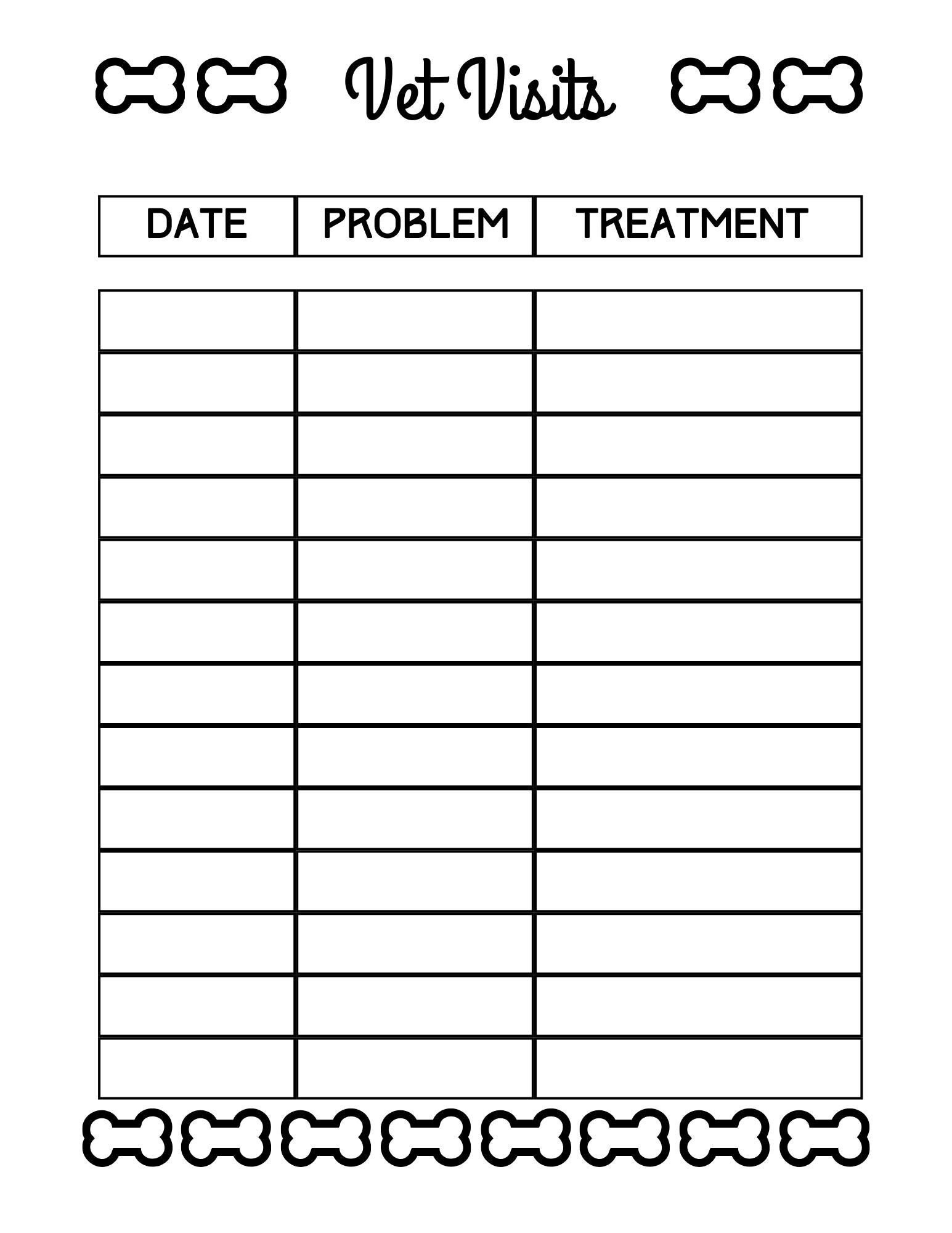 Animal expense tracker printable - lerypl