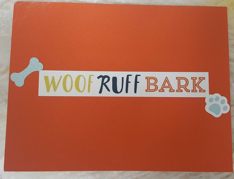 Woof Ruff Bark Dog Card Etsy