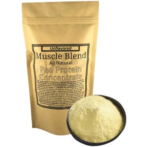 Muscle Blend Pea Protein Concentrate, 12 oz Pouch, All Natural, Vegan, Non-GMO, USA