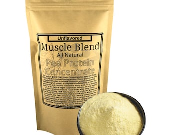 Muscle Blend Pea Protein Concentrate, 12 oz Pouch, All Natural, Vegan, Non-GMO, USA