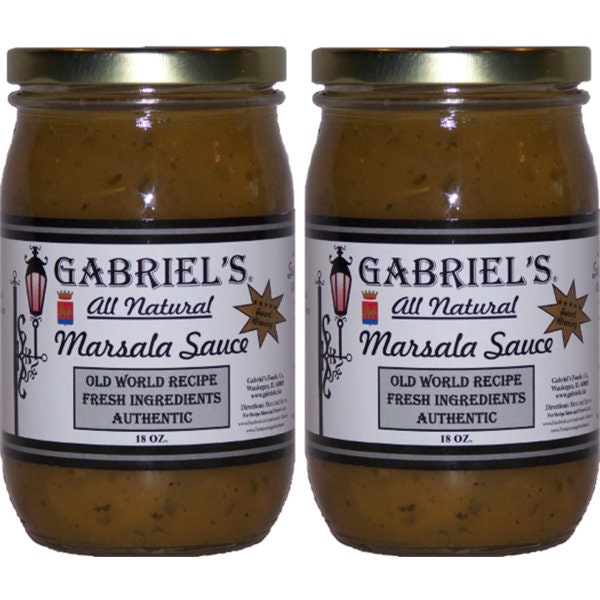 Marsala Sauce, All Natural, Gourmet Mushroom Wine Sauce, Gabriels