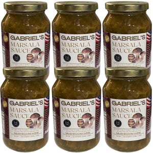 Wholesale Marsala Sauce 6-Pack, Chicago Style Gourmet Mushroom Wine sauce, Restaurant Quality, Gabriel&#39;s brand