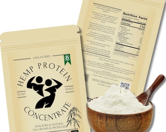 Hemp Protein Powder, Muscle Blend, USA, 100% Natural, Non-GMO