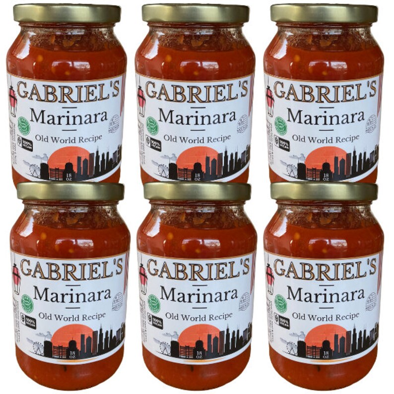 Gabriel's Gourmet Marinara Sauce, Restaurant Quality, All Natural, Non