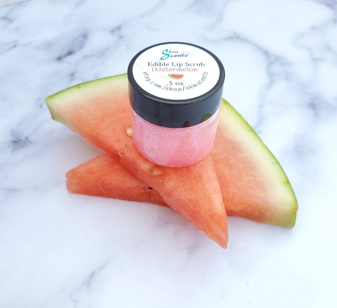 Watermelon Sugar Lip Scrub .5 Oz Edible Lip Scrub Polish Etsy
