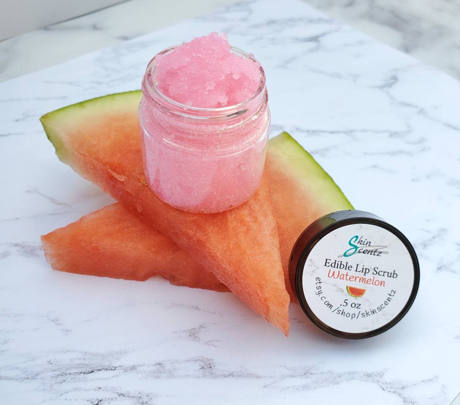 Watermelon Sugar Lip Scrub .5 Oz Edible Lip Scrub Polish Etsy