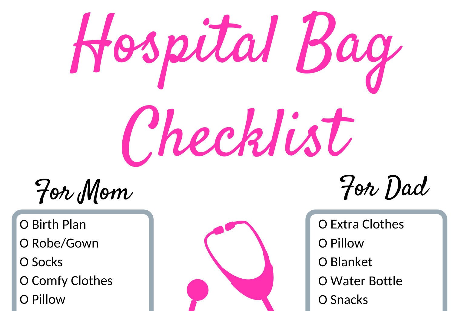 bag packing list