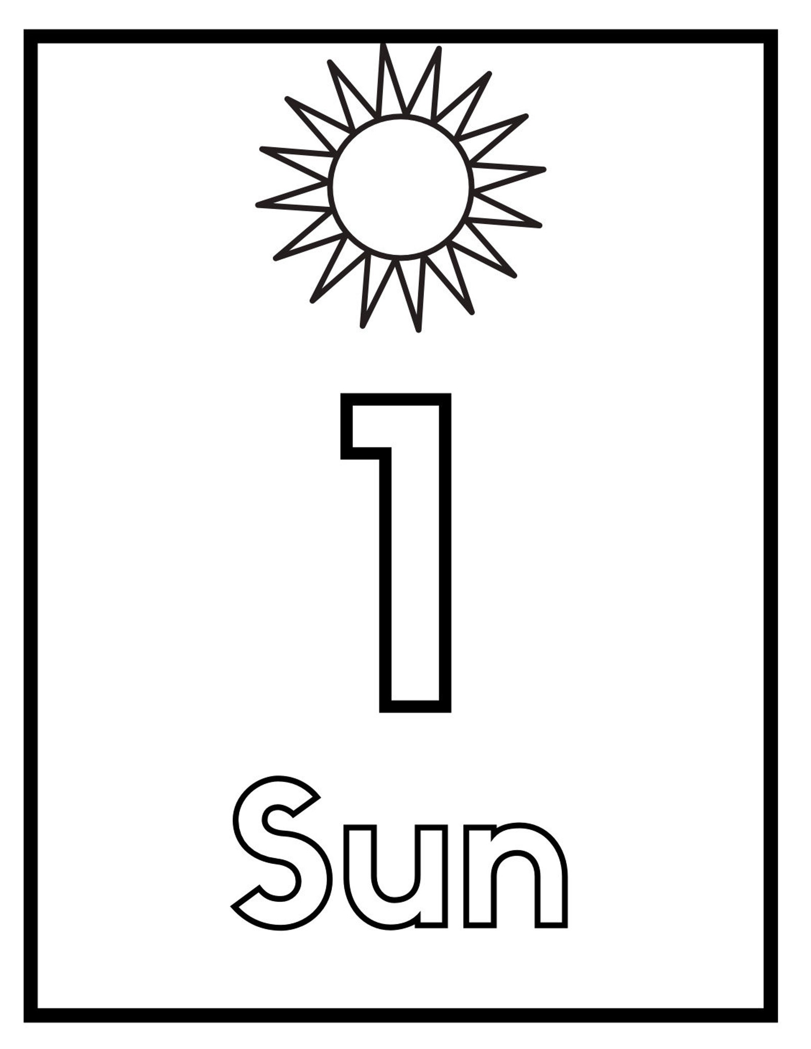 Printable Coloring Pages for Toddlers Learning Numbers and - Etsy UK