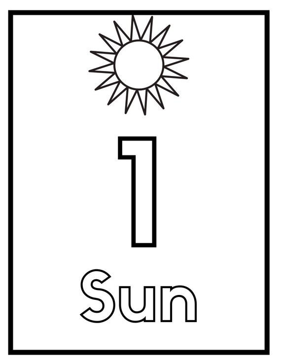 Printable Coloring Pages For Toddlers Learning Numbers And Shapes!