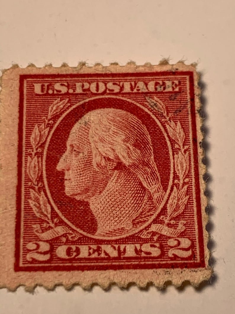 1917 2 Cents Benjamin Franklin Stamp | Etsy