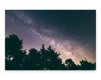 Milky Way Galaxy Astrophotography Print | Starry Night Sky Digital Download | Celestial Wall Art