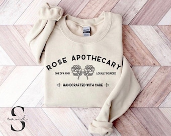 Rose Apothecary Sweater | Gildan Unisex Heavy Blend Crewneck Sweatshirt | Cozy, Schitts Creek Pullover for Men, Women, Teens