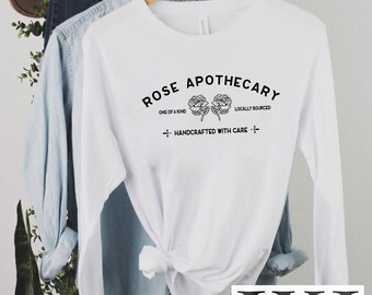 Rose Apothecary Long Sleeve | Bella Canvas Unisex Jersey Long Sleeve Tee | David Rose Shirt, Schitts Creek Gift