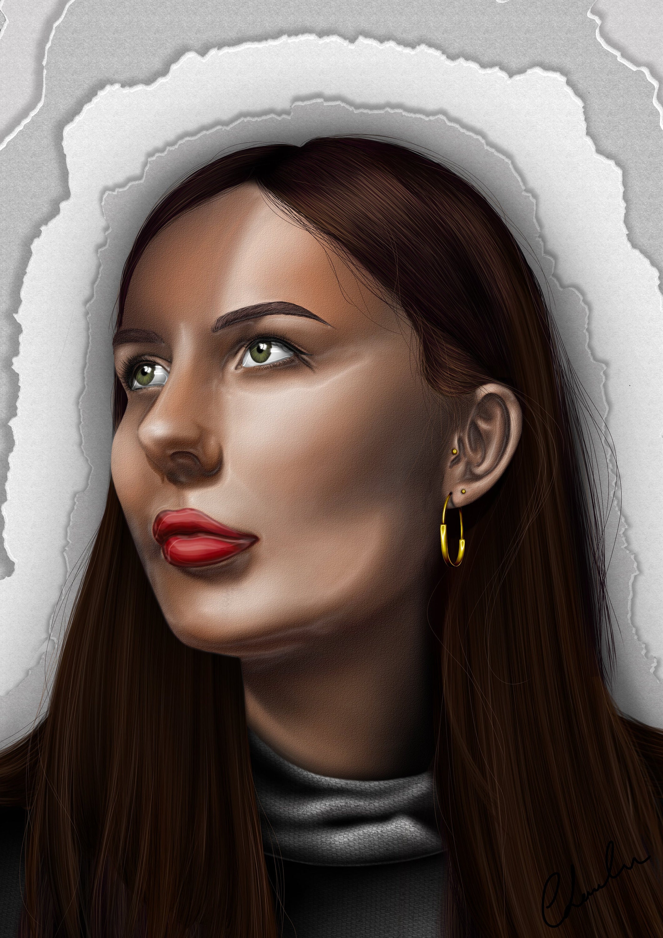 Custom Digital Portrait Painting Etsy