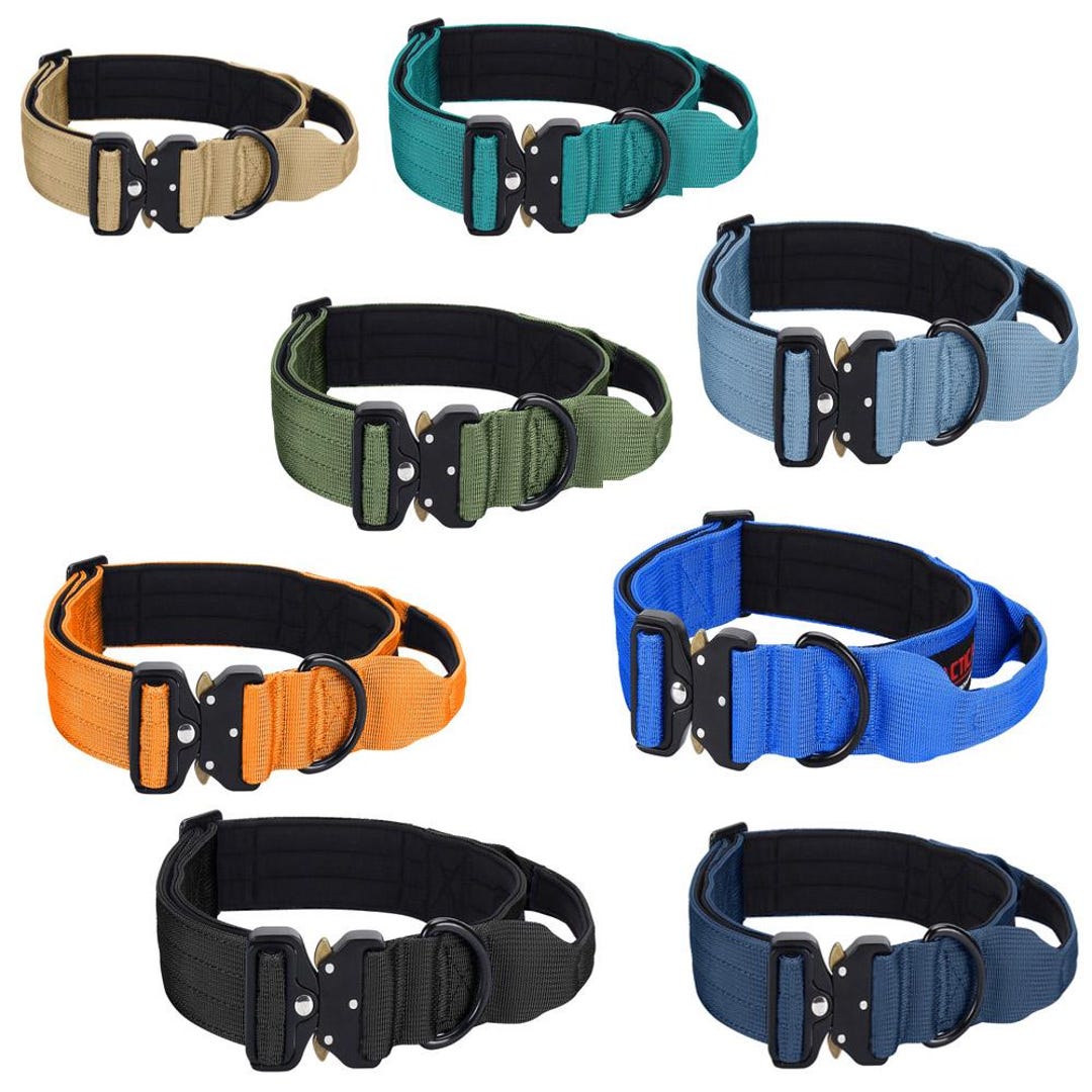 Tactical Scorpion Gear Nylon Heavy Duty Dog Collar With Handle K9