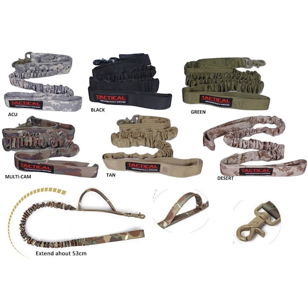 Tactical Scorpion Gear Dog Leash Lead Canine K9 Military Training Vest Harness