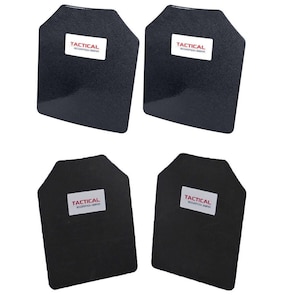 Tactical Scorpion Gear Level III AR500 Body Armor Plates Two 10 x 12 + Trauma Pads