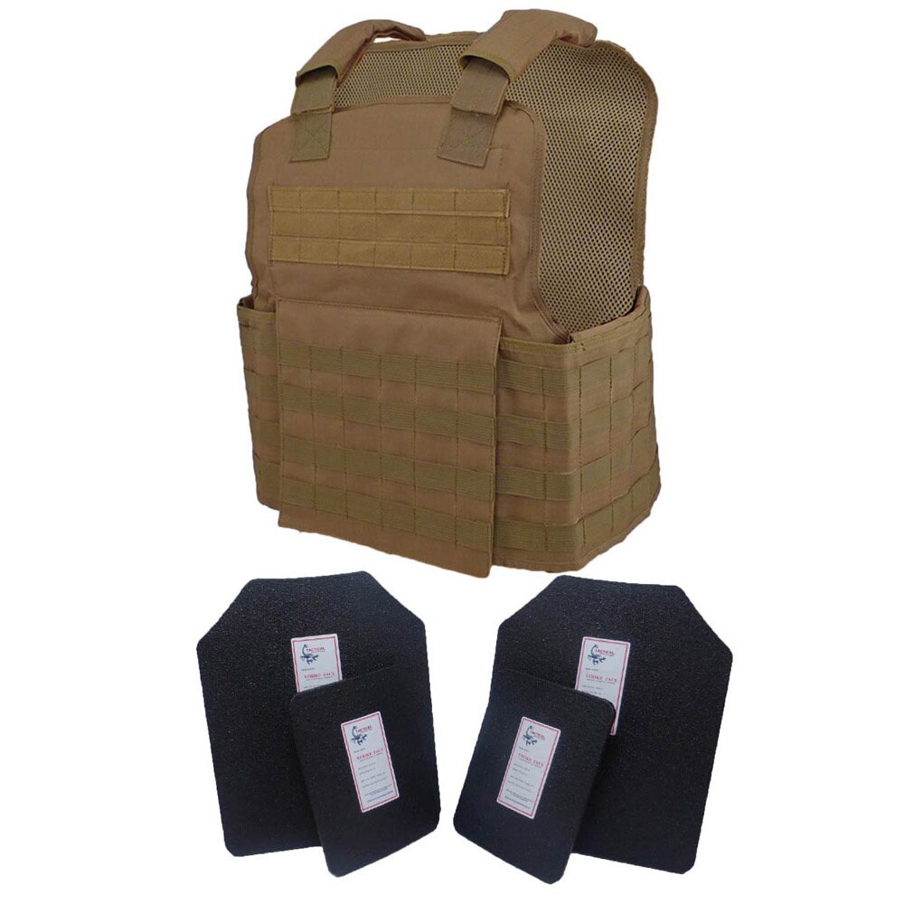 Tactical Scorpion Gear Wildcat Plate Carrier Vest - Body Armor Plates Carrier, Multiple Sizes & Colors