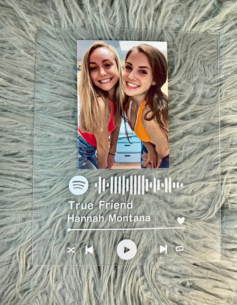 Acrylic Spotify album cover bff best friend gift present for | Etsy