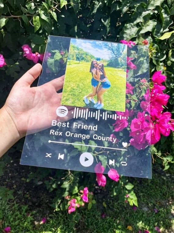 Acrylic Spotify album cover bff best friend gift present for | Etsy