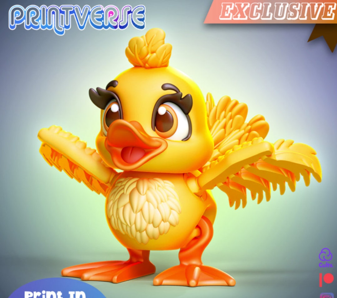 Flexi Duck Cute Duck Figurine Gift for Girls Duckling Toy Etsy