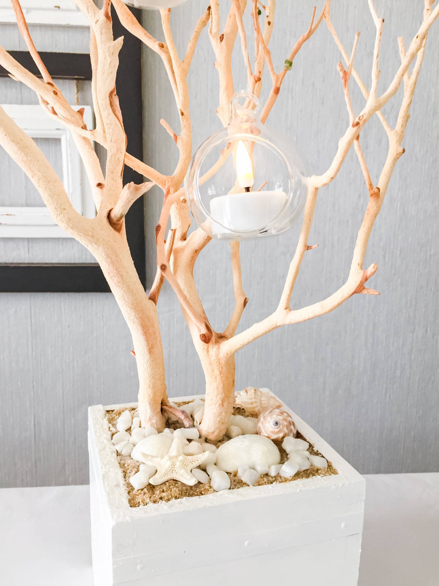White tree centerpiece Tree centerpiece for tablewhite Etsy
