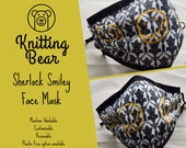 Customisable Sherlock Face Mask - Bored Wallpaper 221b