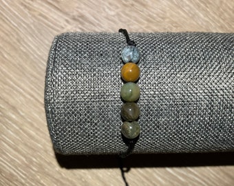 Fancy Jasper pulsera trenzada