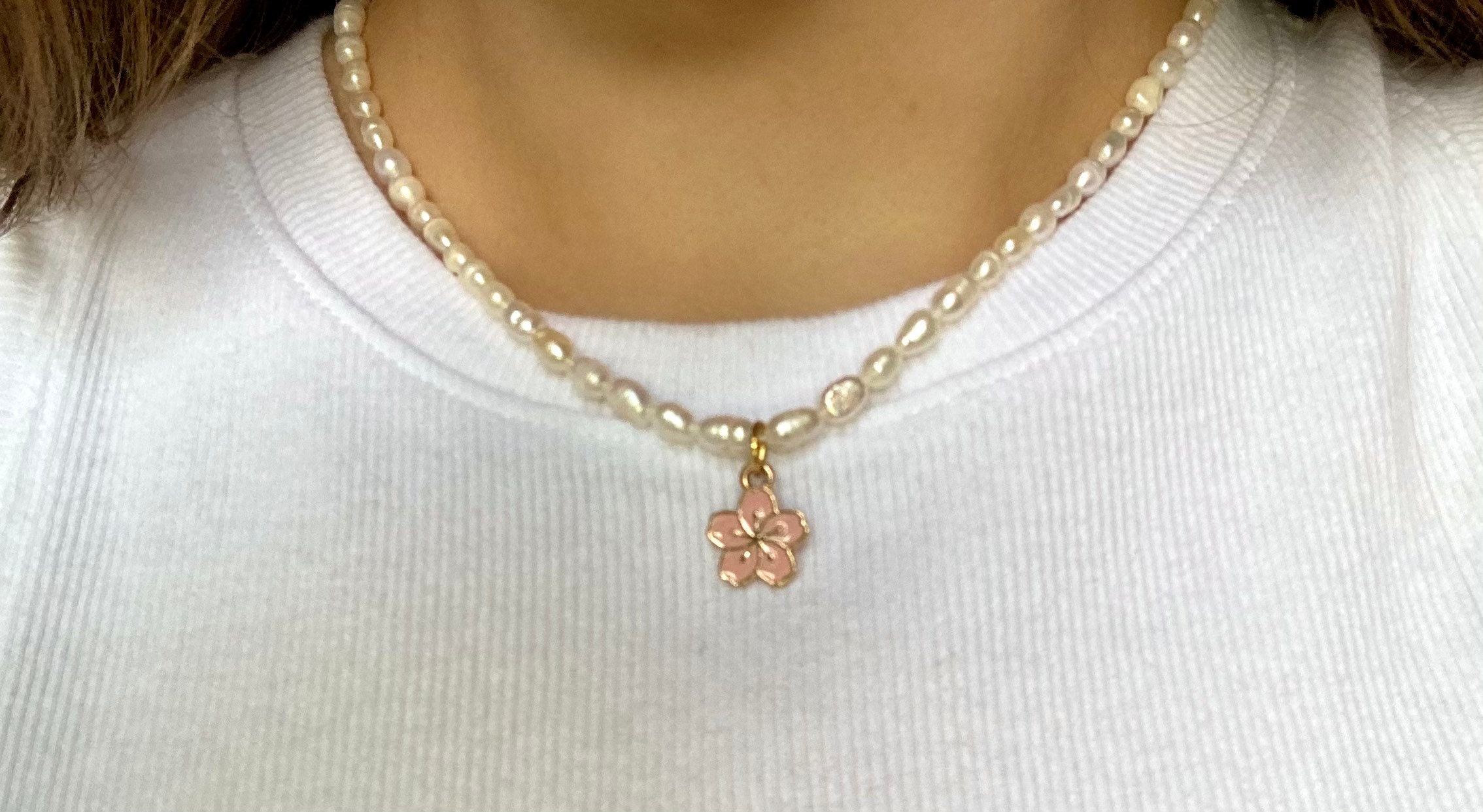  YOUMIYA ROSE Gold Cherry Blossoms Necklace For Graduation and  Mother's Day gifts Pink beautiful Artificial stone crystal Necklace Best  Gifts For Women Friend Lover : Clothing, Shoes & Jewelry
