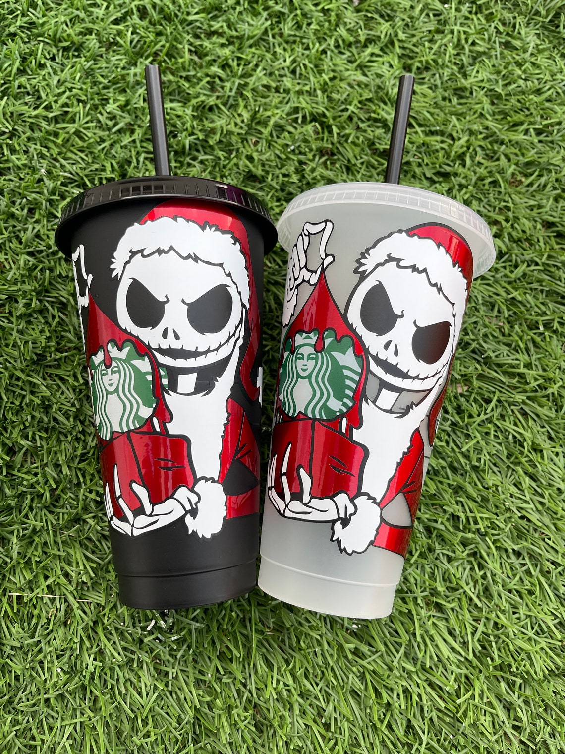 Jack Skellington Starbucks Cup Nightmare Before Christmas Etsy