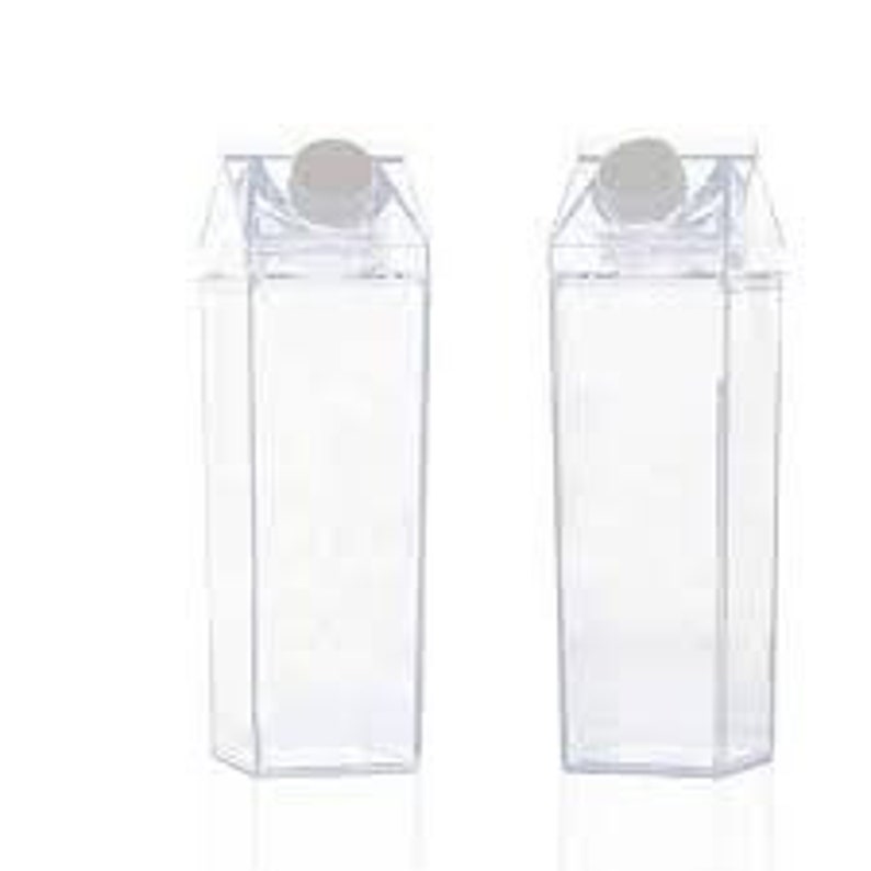 12 pack Clear Acrylic Milk Carton // trendy Etsy
