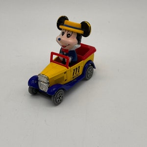 Vintage Disney Tomy Mickey Mouse Diecast Car Toy - Kolekcjonerska figurka japońska