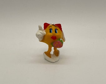 Vintage 1980s Coleco Ms. Pacman Bride PVC Figurine Toy