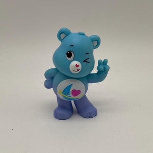 Vintage-Style Blue Carebear Dreamtime Figurine: Collectible Plush Toy for Pretend Play & Display