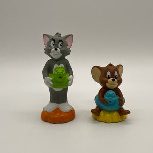 Vintage 1993 Tom and Jerry Bath Toys from Dairy Queen Kid's Meal - Hanna-Barbera Cartoon Collectibles