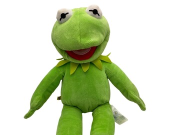 Kermit the Frog Muppet Vintage Plush Figure FLAW ~ 20-11-375 Sesame Street Plush 14 Toy Stuffed Animal Soft