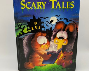 1990 Garfield's Scary Tales Hardcover Book Created by Jim Davis