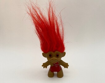 VALENTINE I LOVE YOU THIS MUCH 5" Russ Troll Doll NEW IN ORIGINAL WRAPPER 