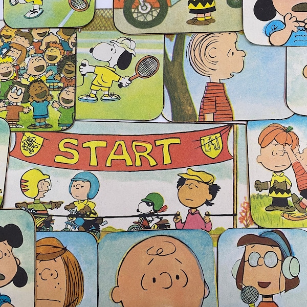 Ephemera Pack "The Peanuts" 15 Pieces- Cartoon Characters- Junk Journal- Scrapbook- Collage- Upcycled by Our Old Stuff Co